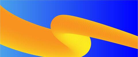 abstract fluid background with blue and yellow color vector