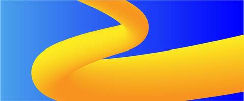 abstract fluid background with blue and yellow color vector