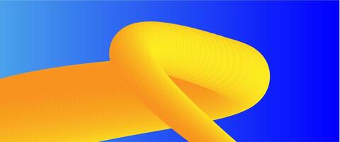 abstract fluid background with blue and yellow color vector