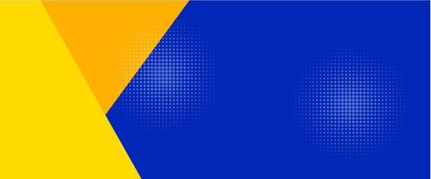 Abstract background modern hipster futuristic graphic, banner yellow and blue background vector