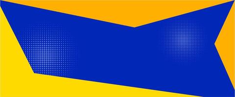 Abstract background modern hipster futuristic graphic, banner yellow and blue background vector