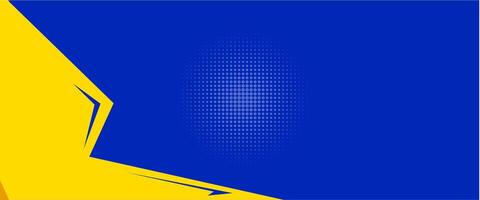 Abstract background modern hipster futuristic graphic, banner yellow and blue background vector