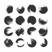 paint brush stroke, ink splatter and artistic design elements. Dirty watercolor texture, box, frame, grunge background, splash or creative shape for social media. Abstract drawing. vector