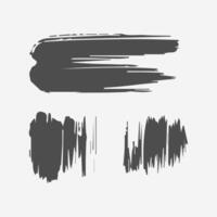 Black Paint brush stroke, ink splatter and artistic design elements. Dirty watercolor texture, box, frame, grunge background, splash or creative shape for social media. Abstract drawing. vector