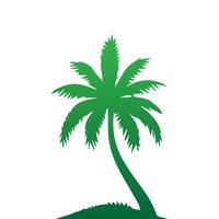 Palm and coconut tree silhouette illustrations is perfect for adding a touch of tropical paradise to your design projects. vector