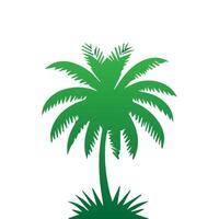 Palm and coconut tree silhouette illustrations is perfect for adding a touch of tropical paradise to your design projects. vector