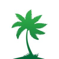Palm and coconut tree silhouette illustrations is perfect for adding a touch of tropical paradise to your design projects. vector