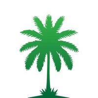 Palm and coconut tree silhouette illustrations is perfect for adding a touch of tropical paradise to your design projects. vector