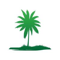 Palm and coconut tree silhouette illustrations is perfect for adding a touch of tropical paradise to your design projects. vector