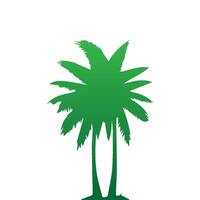 Palm and coconut tree silhouette illustrations is perfect for adding a touch of tropical paradise to your design projects. vector