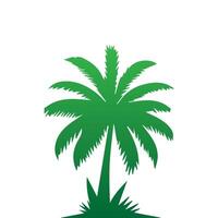 Palm and coconut tree silhouette illustrations is perfect for adding a touch of tropical paradise to your design projects. vector