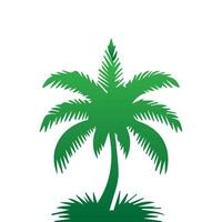 Palm and coconut tree silhouette illustrations is perfect for adding a touch of tropical paradise to your design projects. vector