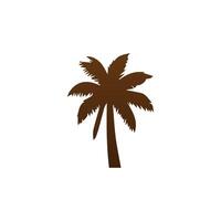 Palm and coconut tree silhouette illustrations is perfect for adding a touch of tropical paradise to your design projects. vector
