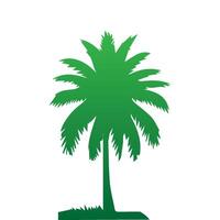 Palm and coconut tree silhouette illustrations is perfect for adding a touch of tropical paradise to your design projects. vector