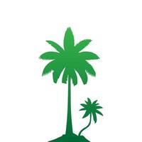 Palm and coconut tree silhouette illustrations is perfect for adding a touch of tropical paradise to your design projects. vector