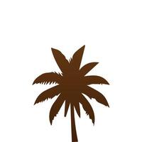 Palm and coconut tree silhouette illustrations is perfect for adding a touch of tropical paradise to your design projects. vector