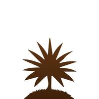Palm and coconut tree silhouette illustrations is perfect for adding a touch of tropical paradise to your design projects. vector