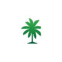 Palm and coconut tree silhouette illustrations in black is perfect for adding a touch of tropical paradise to your design projects. vector
