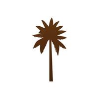 Palm and coconut tree silhouette illustrations is perfect for adding a touch of tropical paradise to your design projects. vector