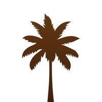 Palm and coconut tree silhouette illustrations is perfect for adding a touch of tropical paradise to your design projects. vector