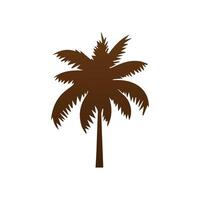 Palm and coconut tree silhouette illustrations is perfect for adding a touch of tropical paradise to your design projects. vector