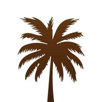 Palm and coconut tree silhouette illustrations is perfect for adding a touch of tropical paradise to your design projects. vector