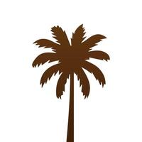 Palm and coconut tree silhouette illustrations is perfect for adding a touch of tropical paradise to your design projects. vector