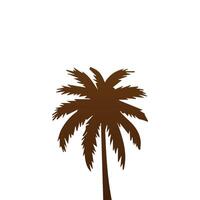 Palm and coconut tree silhouette illustrations is perfect for adding a touch of tropical paradise to your design projects. vector