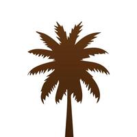 Palm and coconut tree silhouette illustrations is perfect for adding a touch of tropical paradise to your design projects. vector