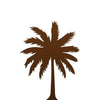 Palm and coconut tree silhouette illustrations is perfect for adding a touch of tropical paradise to your design projects. vector