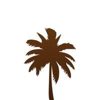 Palm and coconut tree silhouette illustrations is perfect for adding a touch of tropical paradise to your design projects. vector