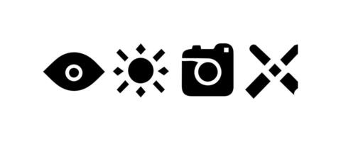 Abstract geometric shapes and icons vector