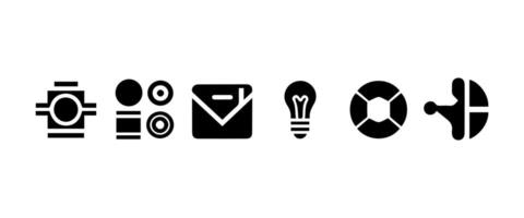 Abstract geometric shapes and icons vector