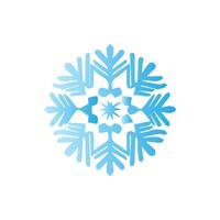 Snowflake icon. Snow winter day weather symbol. vector