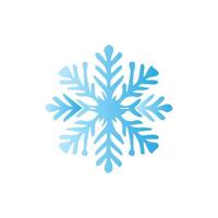 Snowflake icon. Snow winter day weather symbol. vector