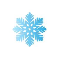 Snowflake icon. Snow winter day weather symbol. vector