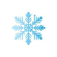 Snowflake icon. Snow winter day weather symbol. vector