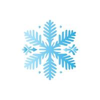 Snowflake icon. Snow winter day weather symbol. vector
