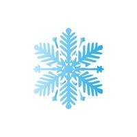 Snowflake icon. Snow winter day weather symbol. vector