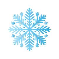 Snowflake icon. Snow winter day weather symbol. vector