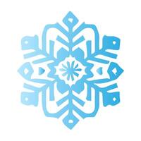 Snowflake icon. Snow winter day weather symbol. vector