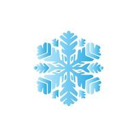 Snowflake icon. Snow winter day weather symbol. vector