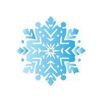 Snowflake icon. Snow winter day weather symbol. vector