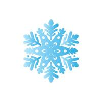 Snowflake icon. Snow winter day weather symbol. vector