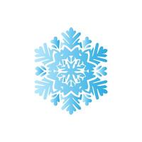 Snowflake icon. Snow winter day weather symbol. vector