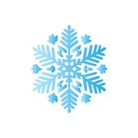 Snowflake icon. Snow winter day weather symbol. vector