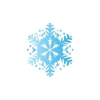 Snowflake icon. Snow winter day weather symbol. vector