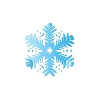 Snowflake icon. Snow winter day weather symbol. vector