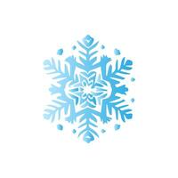 Snowflake icon. Snow winter day weather symbol. vector