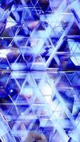 An abstract image of a cube in blue and yellow video